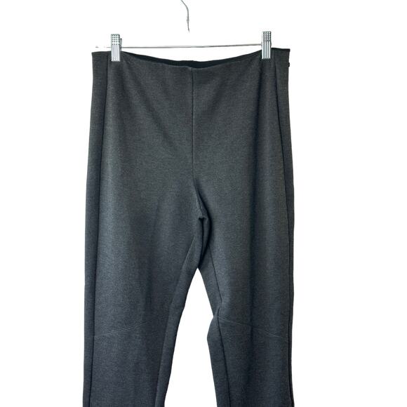Polo Ralph Lauren Charcoal Gray Stretchy Pull-On Fitted Pants Zip Hems Womens 10 - Picture 3 of 9